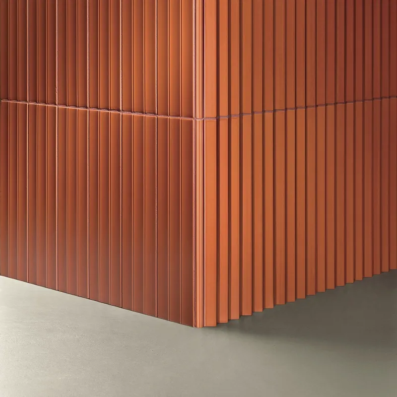 Abacus 3D Orange -  Rivestimento Colorato Effetto KitKat a Rilievo 7,5x30 - Image 3