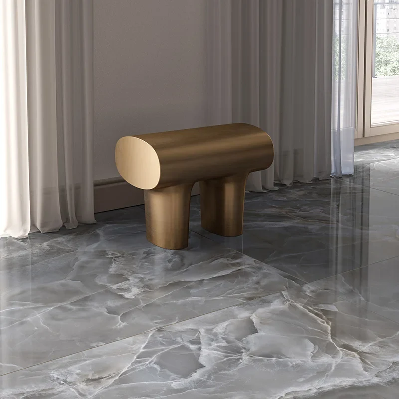 Alabastri Black Lux - Gres Effetto Marmo Lucido 120x120 Rettificato