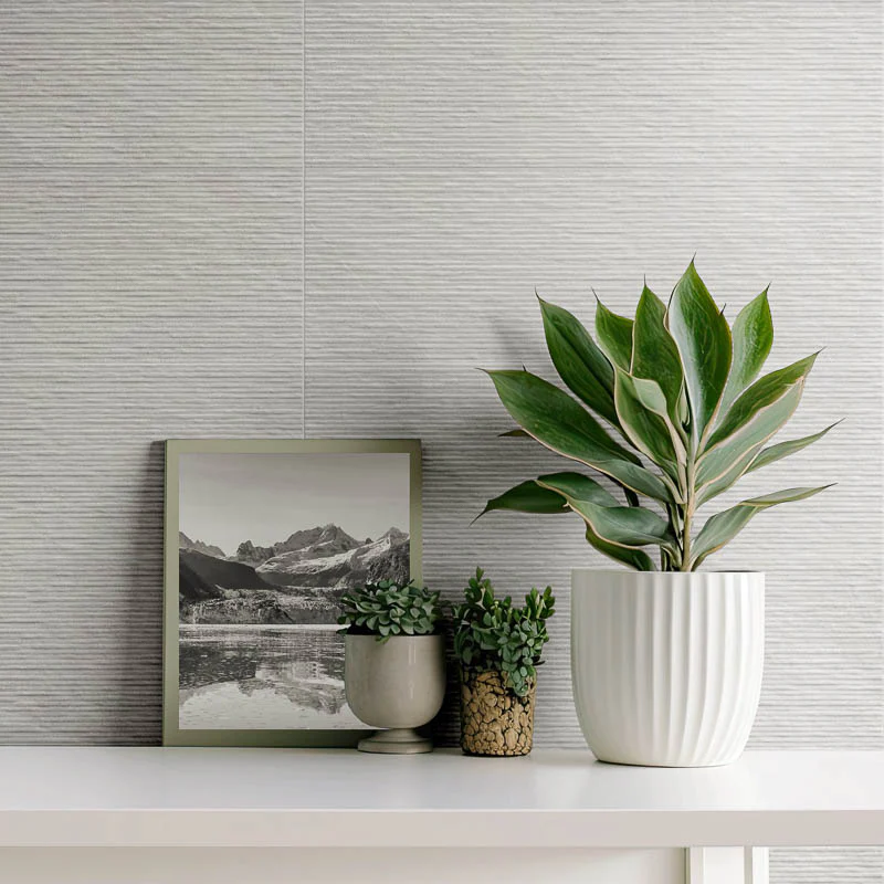 Alaska Struttura Grey - Rivestimento Rigato a Rilievo Effetto Pietra 25x75