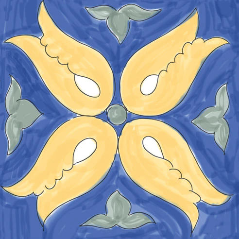 Amalfi 4 - Gres Porcellanato Effetto Maioliche 15x15 Stile Vietri - Image 4
