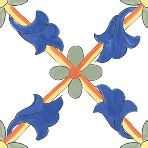 Amalfi 9 - Gres Porcellanato Effetto Maioliche 15x15 Stile Vietri - Image 4