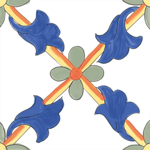 Amalfi Mix Mare - Gres Porcellanato Maioliche Decorate Miste 15x15 Stile Vietri - Image 20