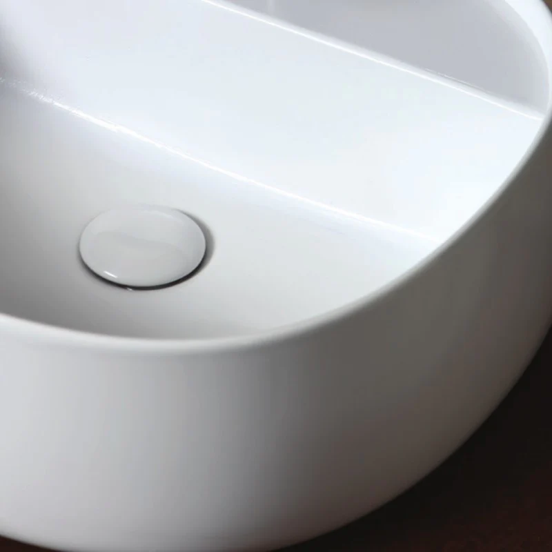 Amleto - Lavabo da appoggio con foro per miscelatore 45x45 cm - Image 3