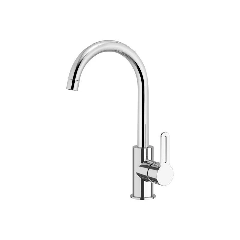 Apollo - Miscelatore Lavello monoforo 90° con canna alta girevole - Image 4