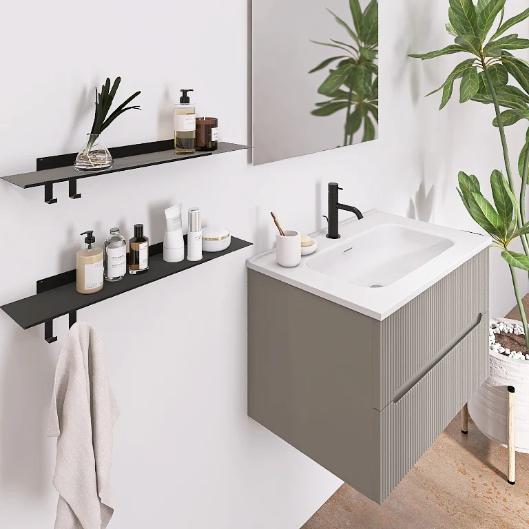 Atena 02 - Mobile da Bagno Sospeso con lavabo in ceramica - Image 10