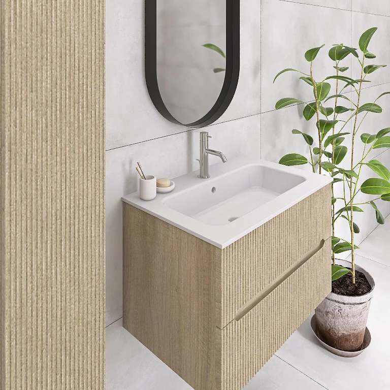 Atena 05  - Mobile da Bagno con Colonna Sospesa - Image 7