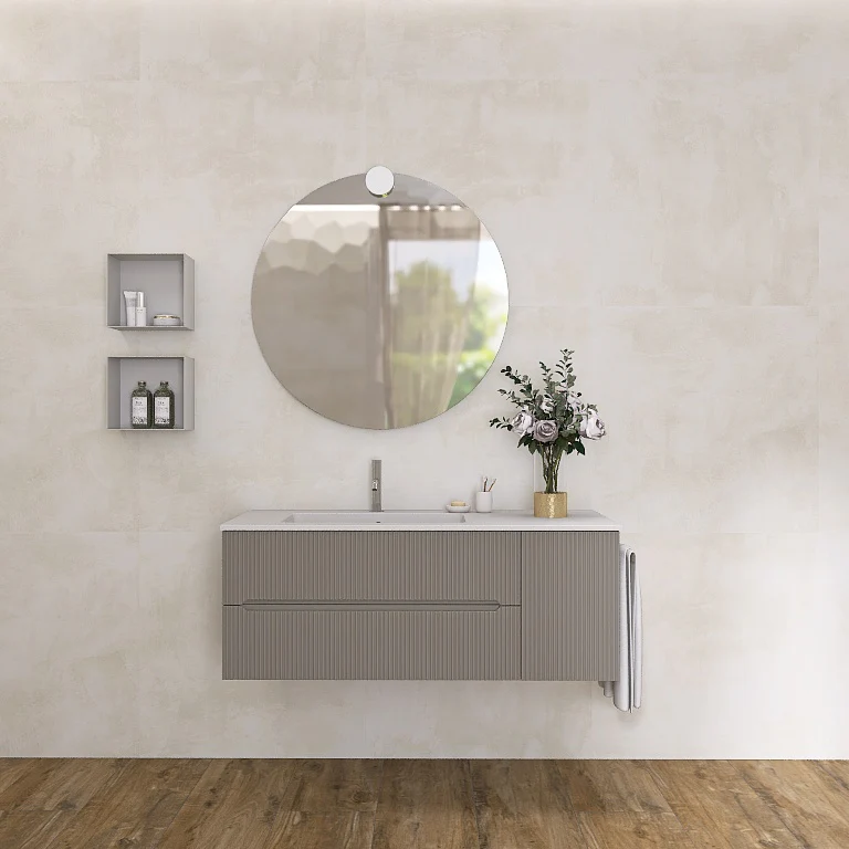 Atena 08 - Mobile da Bagno Sospeso con Consolle Lavabo - Image 13