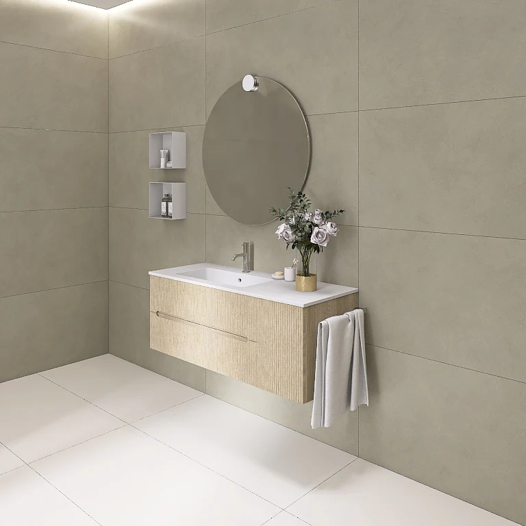 Atena 08 - Mobile da Bagno Sospeso con Consolle Lavabo - Image 14