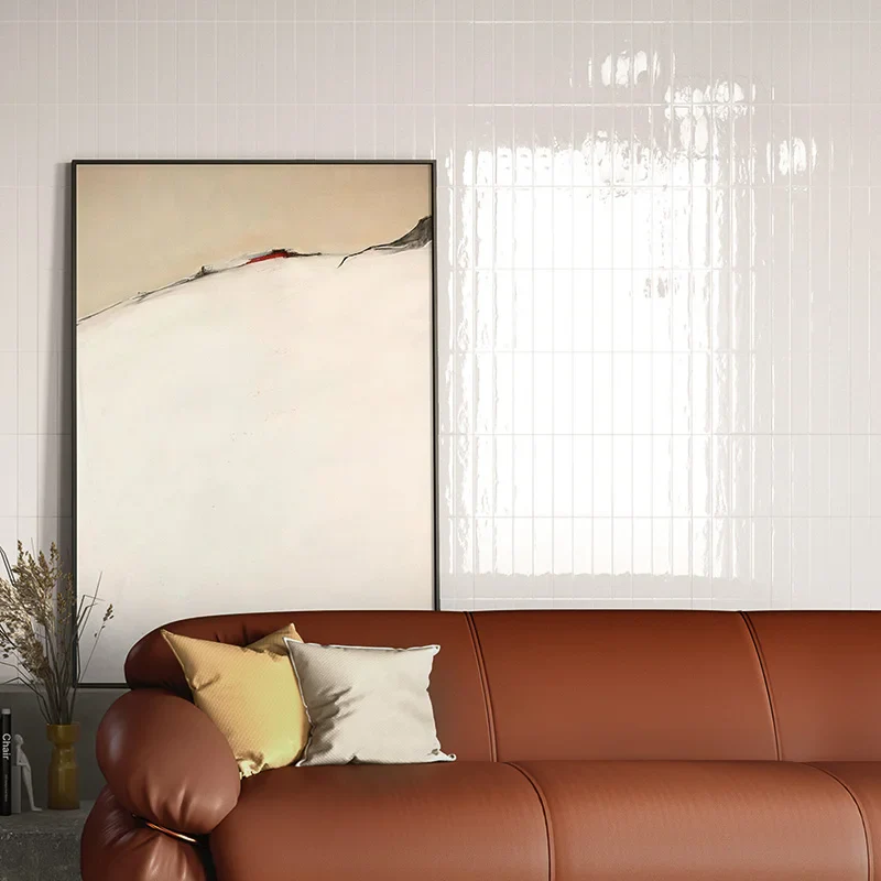 Back To Basic Bianco - Rivestimento Effetto Mattoncino Lucido 6x25
