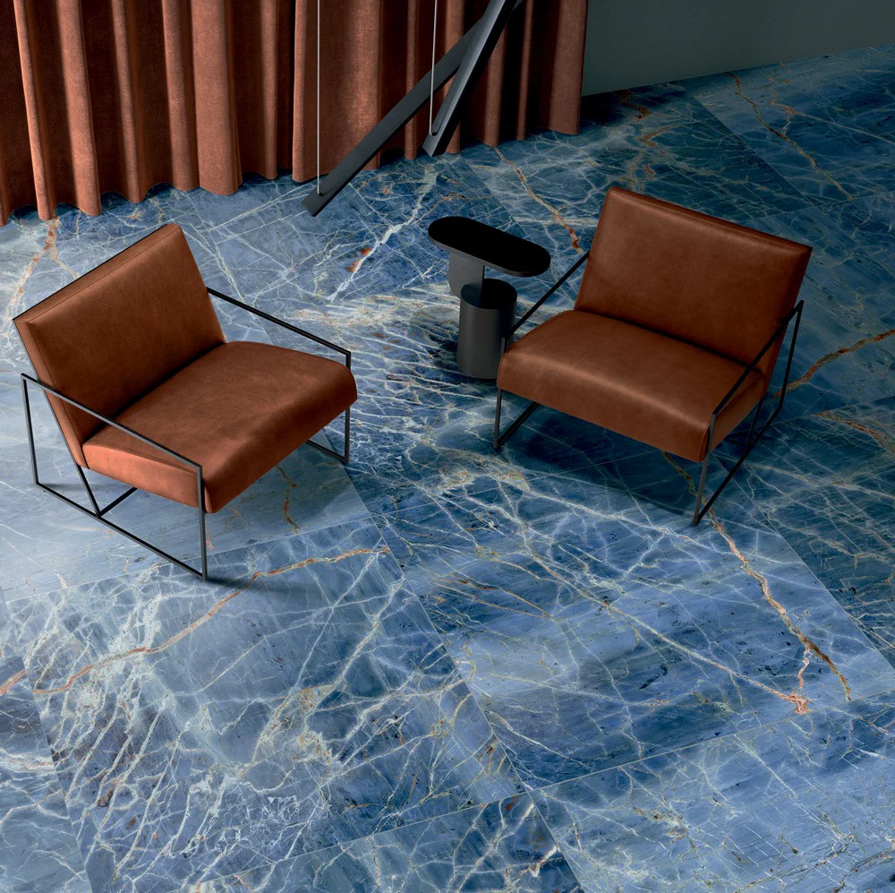 Blue Denim Lux - Gres Porcellanato Effetto Marmo lucido 60x120 - Image 5