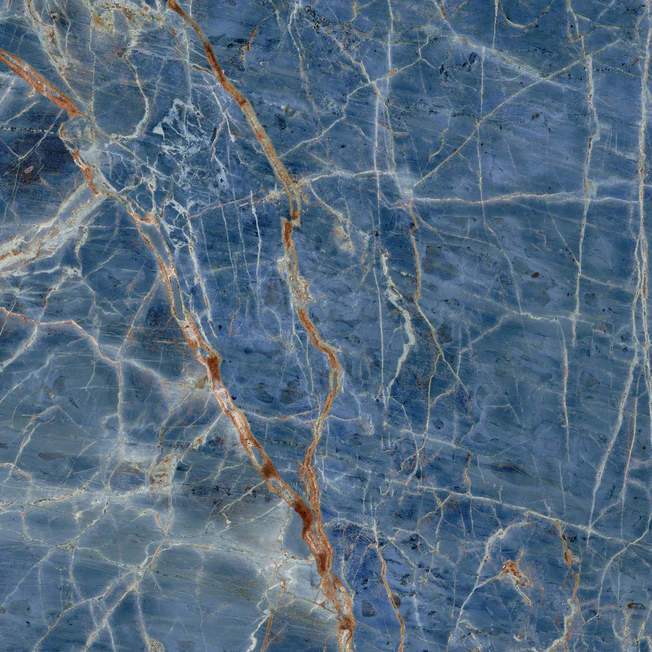 Blue Denim Lux - Gres Porcellanato Effetto Marmo lucido 120x120 - Image 2