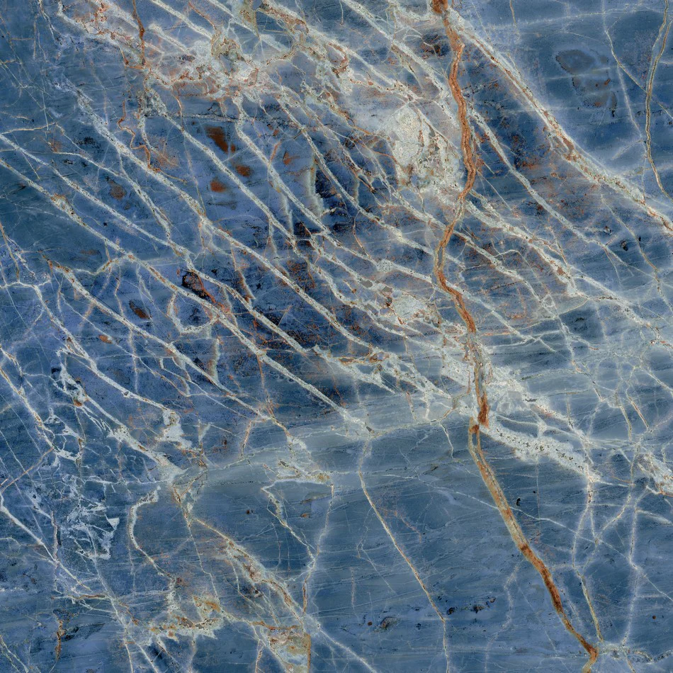 Blue Denim Lux - Gres Porcellanato Effetto Marmo lucido 120x120 - Image 3