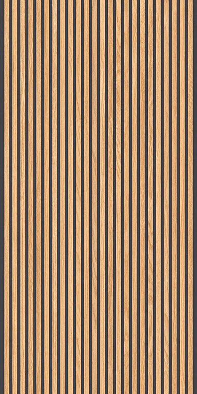 Cannè 3D Honey Black - Gres Effetto Legno Cannettato 60x120 Rettificato - Image 2