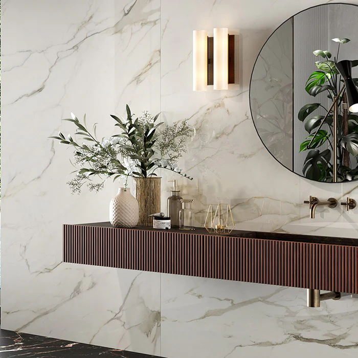 Canova Calacatta Gold - Gres Effetto Marmo Lucido 60x120 Rettificato