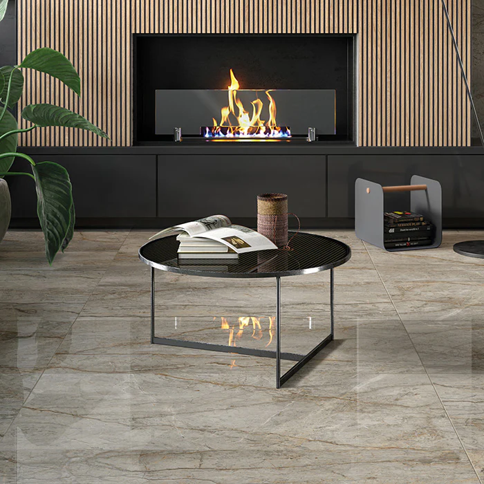 Canova Oxford Grey - Gres Effetto Marmo Lucido 60x60 Rettificato