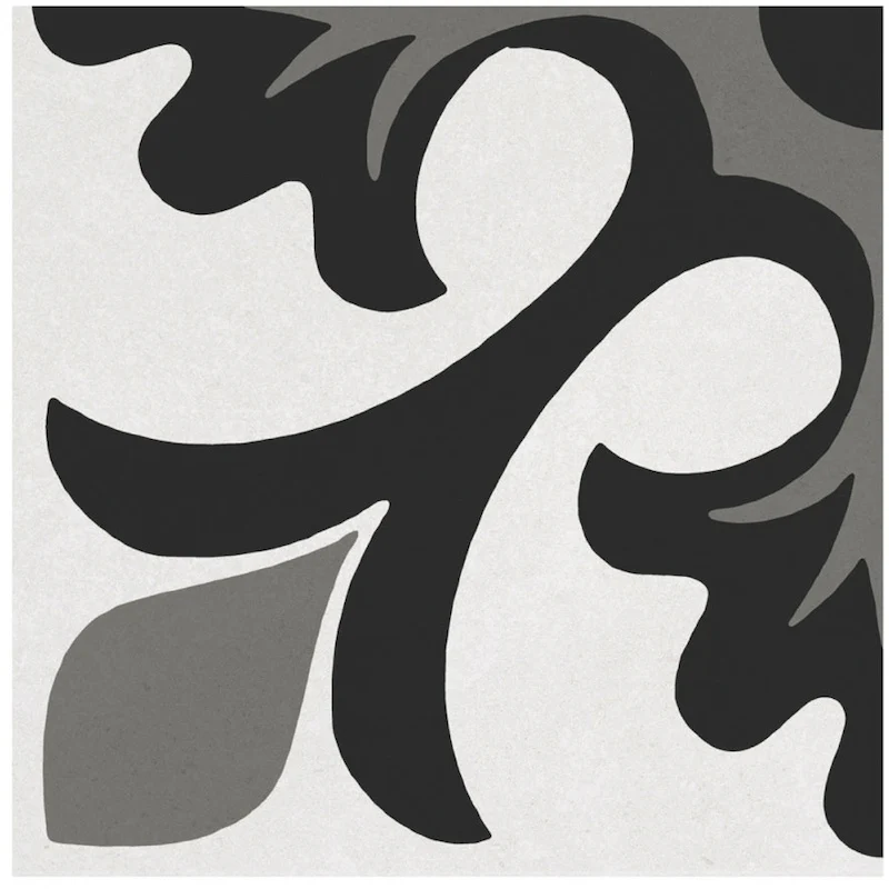 Cementina Paint Black & White - Gres Opaco con Decori Misti 20x20 - Image 10