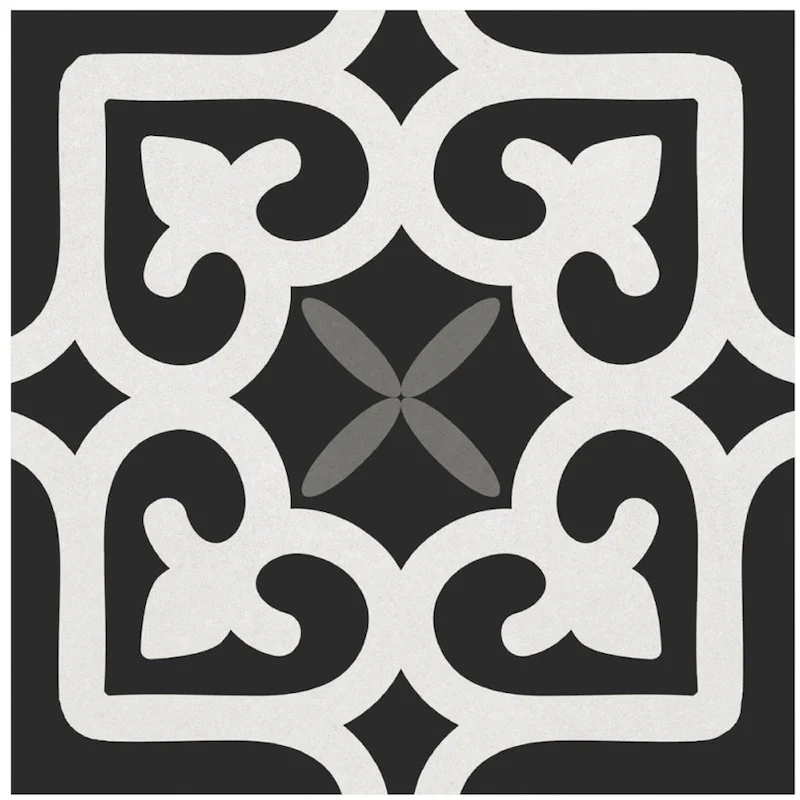Cementina Paint Black & White - Gres Opaco con Decori Misti 20x20 - Image 15
