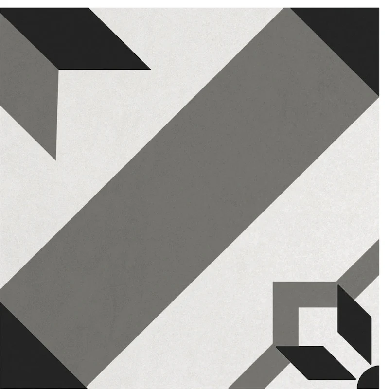 Cementina Paint Black & White - Gres Opaco con Decori Misti 20x20 - Image 17