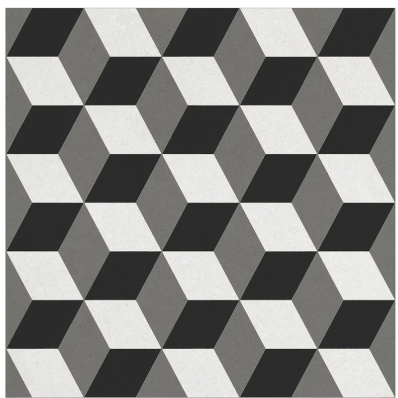 Cementina Paint Black & White - Gres Opaco con Decori Misti 20x20 - Image 20