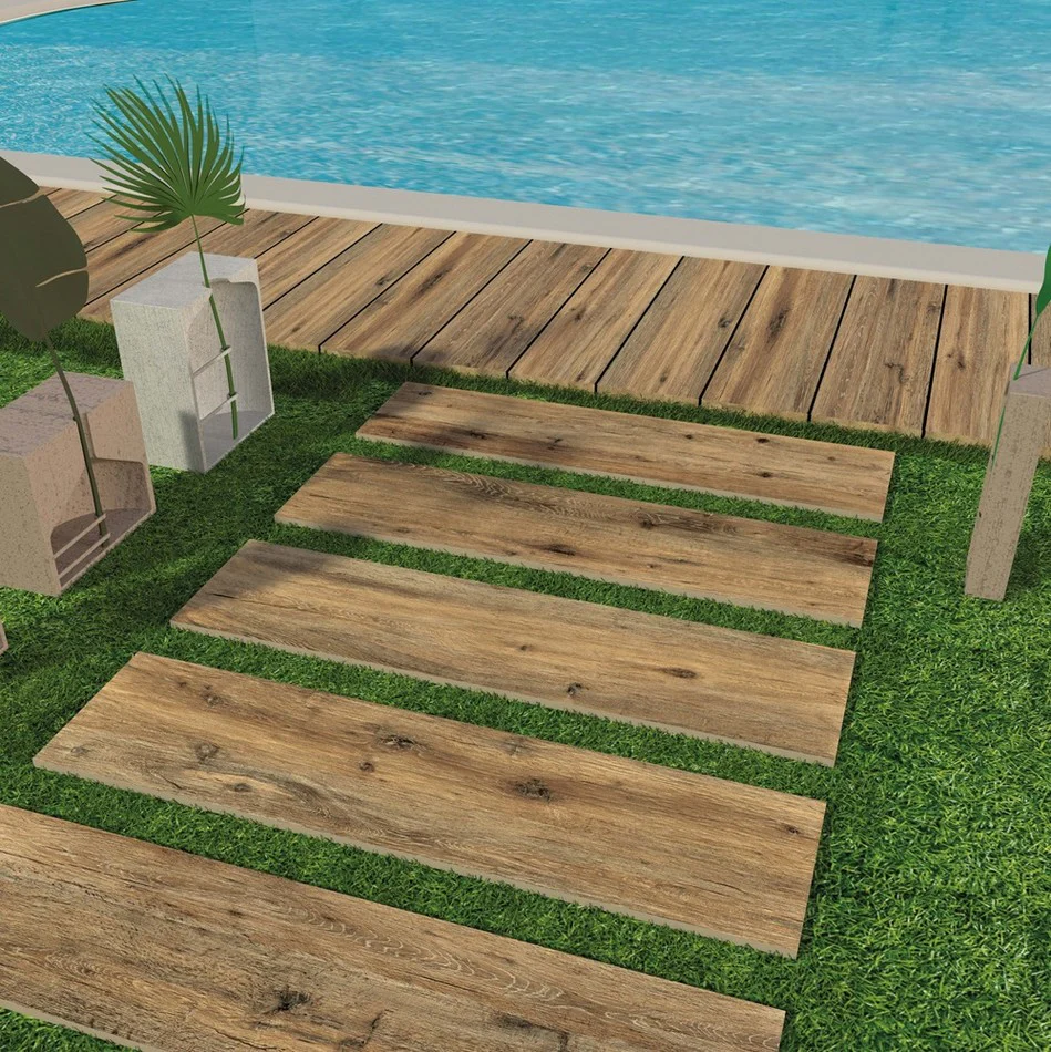 Chalet Brown 20mm - Gres Porcellanato Spessorato Effetto Legno 30x122 Rettificato