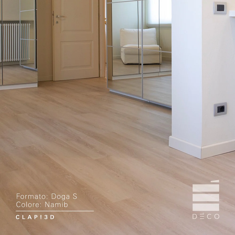Clap! 3D di Deco Namib Doga S - Pavimenti ad incastro effetto legno
