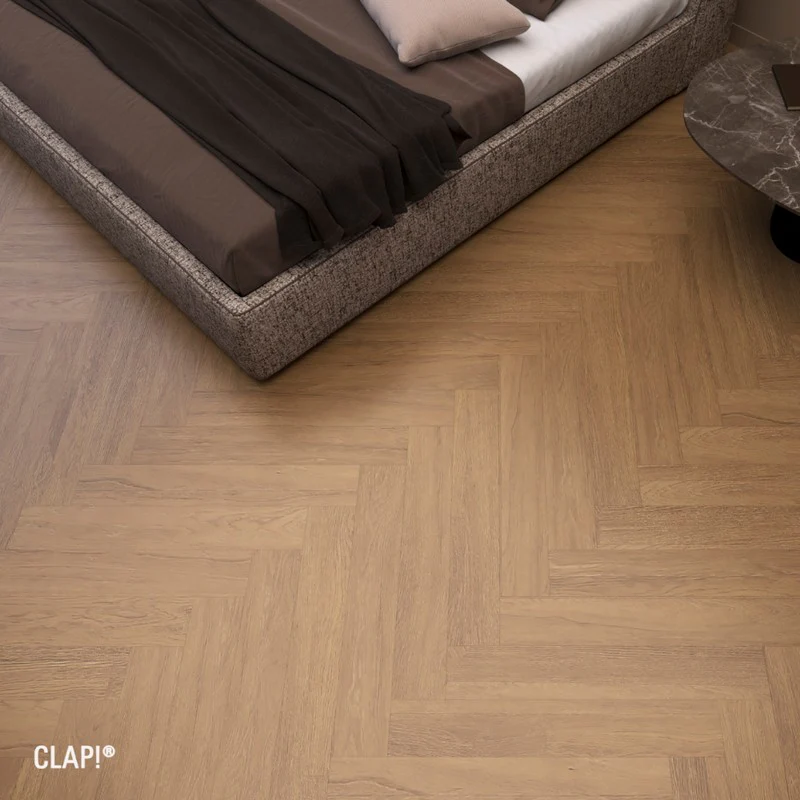 Clap! 3D di Deco Rub spina italiana - Pavimenti ad incastro effetto legno