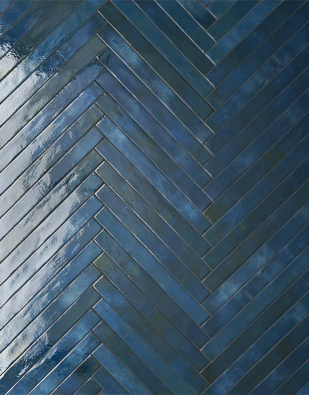 Colors Brick Blue - Gres Effetto Mattoncino Lucido 5x45 - Image 4