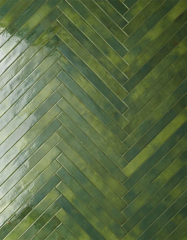Colors Brick Green - Gres Effetto Mattoncino Lucido 5x45 - Image 4