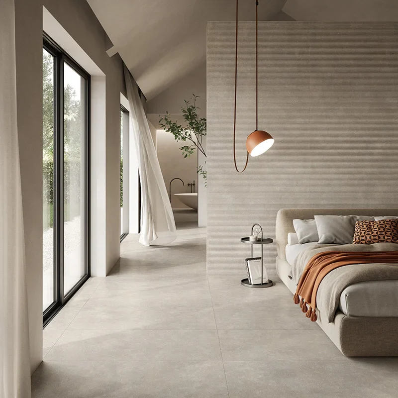 Concept Greige Satin - Gres Effetto Cemento Vellutato 120x120 Rettificato