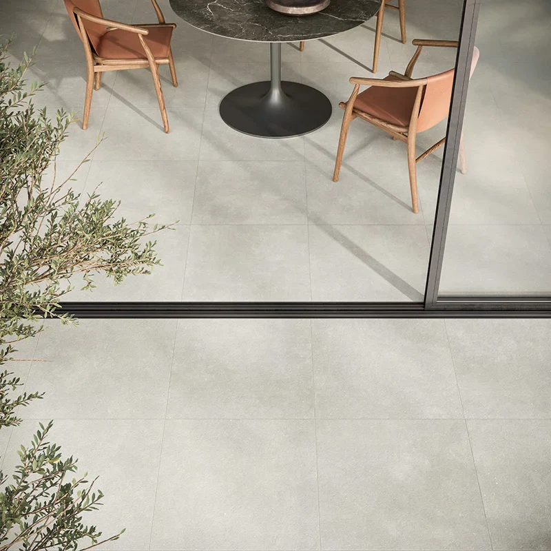 Concept White Antiscivolo R11 - Gres Effetto Cemento Per Esterni 60x60