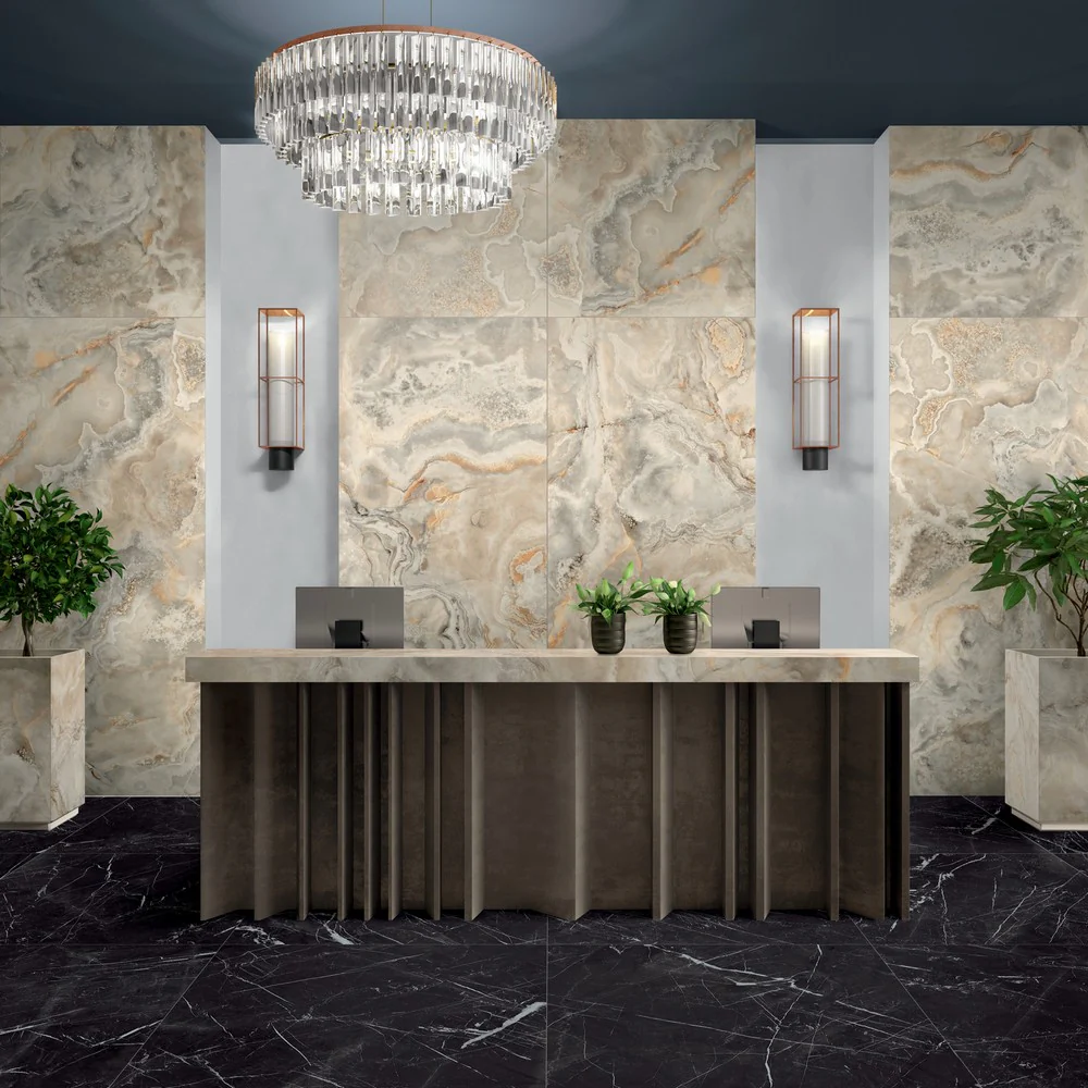 Cosmic Ivory Lux - Gres Porcellanato Effetto Marmo lucido 60x120
