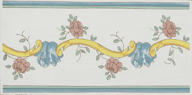 Cotto Mediterraneo Fascia Vivara - Fascia decorata in stile Vietrese 17x34