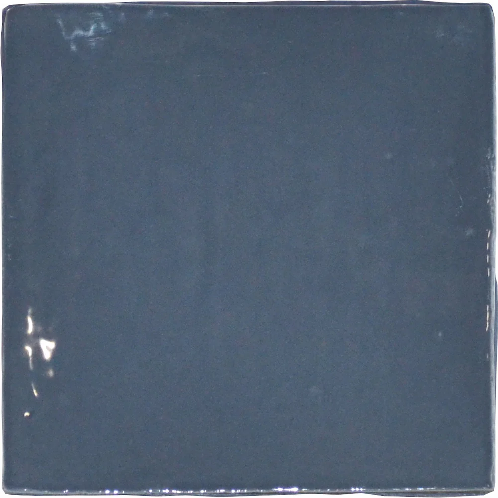 Crayon Ash Blue 13x13 Glossy - Rivestimento Vintage Tinta Unita Lucida