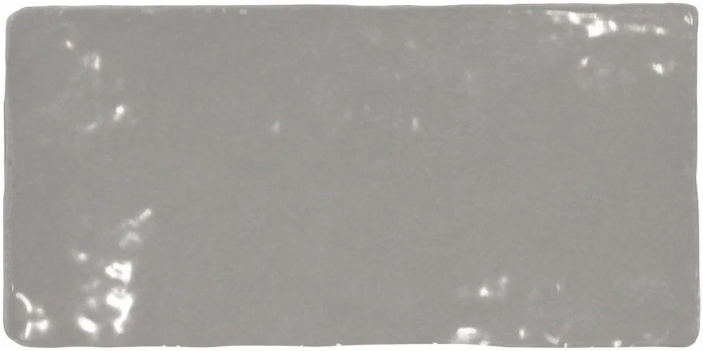 Crayon French Grey  6.5x13 Glossy - Rivestimento Mattoncino Tinta Unita Lucida