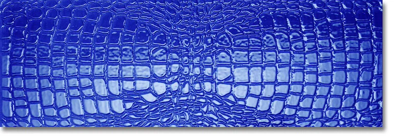 Crocotiles Blue - Gres Effetto Pelle di Coccodrillo 24x72