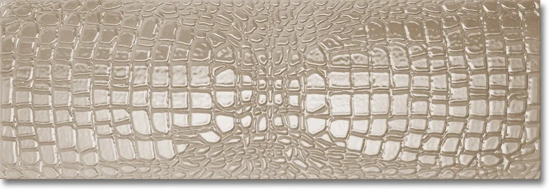 Crocotiles Tortora - Gres Effetto Pelle di Coccodrillo 24x72
