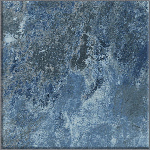 Crystal Blue Antiscivolo R11 - Gres Effetto Pietra Lucido per Esterni 15x15