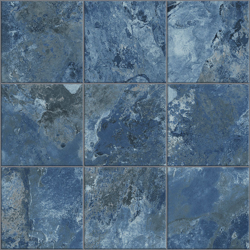 Crystal Blue Antiscivolo R11 - Gres Effetto Pietra Lucido per Esterni 15x15 - Image 2