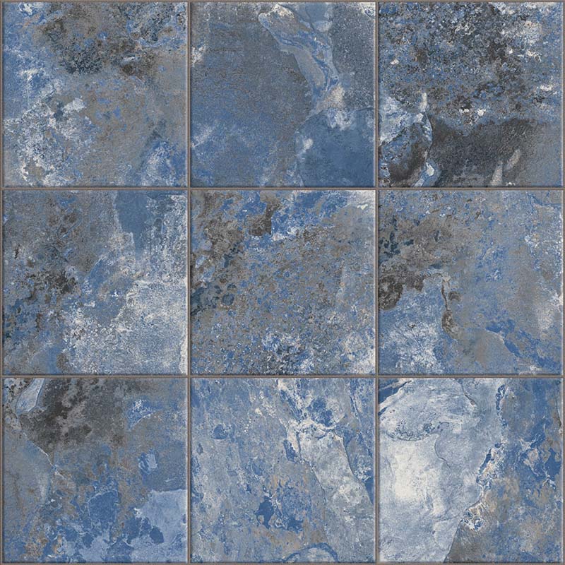 Crystal Navy Antiscivolo R11 - Gres Effetto Pietra Lucido per Esterni 15x15 - Image 2