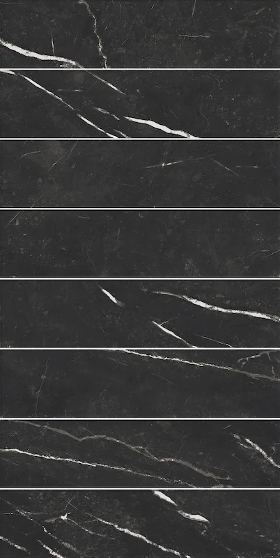 Dama Brick Nero Marquinia - Gres Mattoncino Effetto Marmo 6x25 - Image 3