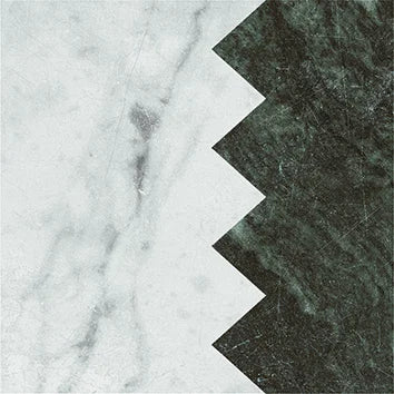 Dandy Comb White/Green - Gres Effetto Marmo Intarsiato 18x18 - Image 2