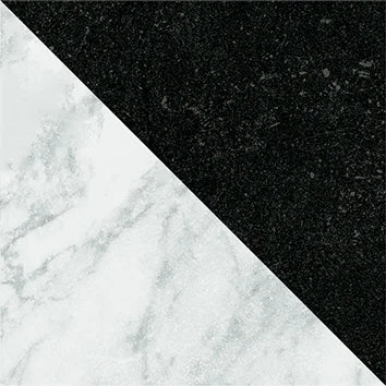 Dandy Flag Black/White - Gres Effetto Marmo Intarsiato 18x18