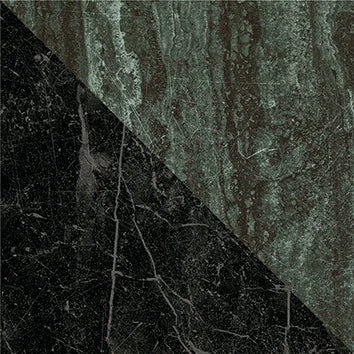 Dandy Flag Green/Black - Gres Effetto Marmo Intarsiato 18x18 - Image 3