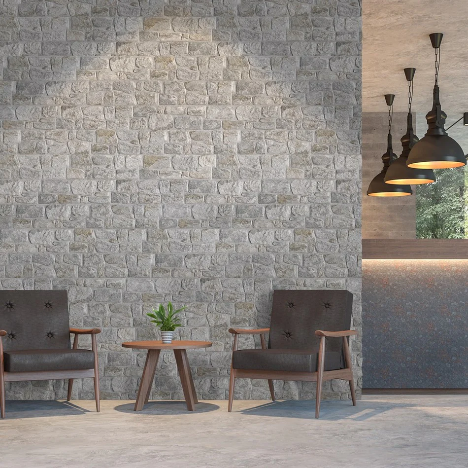 Dolomia Argento - Rivestimento Muretto Effetto Pietra 20x60