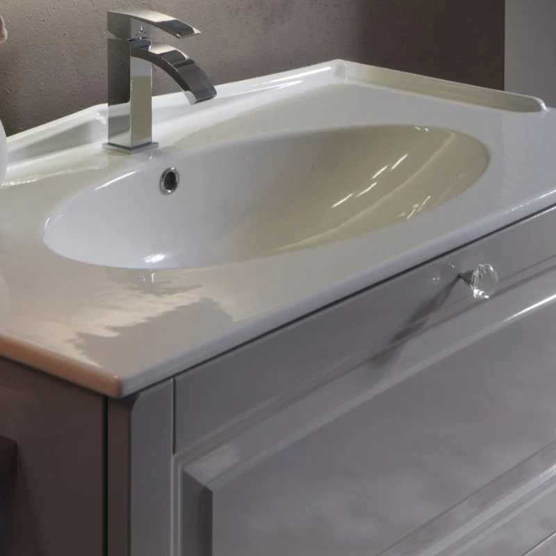 Dorian - Composizione Mobile Bagno Classico con Ante a Telaio - Image 3