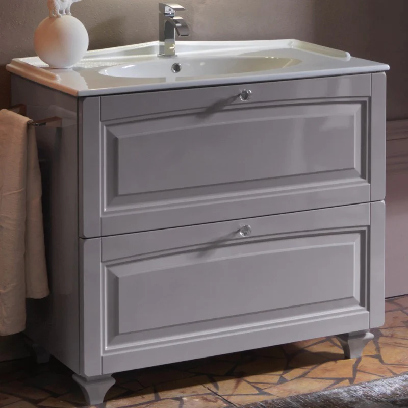Dorian - Composizione Mobile Bagno Classico con Ante a Telaio - Image 7