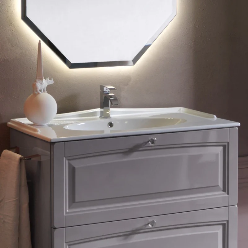 Dorian - Composizione Mobile Bagno Classico con Ante a Telaio - Image 8