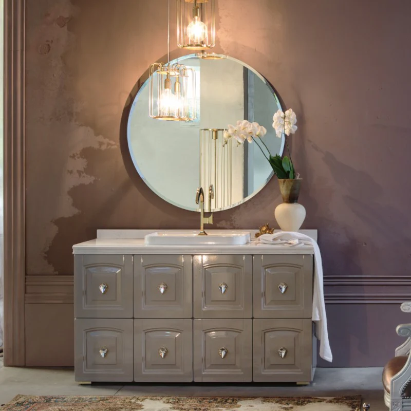 Dorian - Composizione Mobile Bagno a Terra Classico ed Elegante