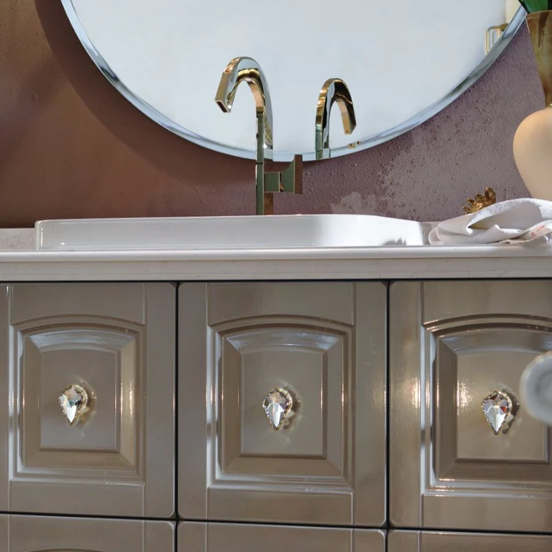 Dorian - Composizione Mobile Bagno a Terra Classico ed Elegante - Image 2