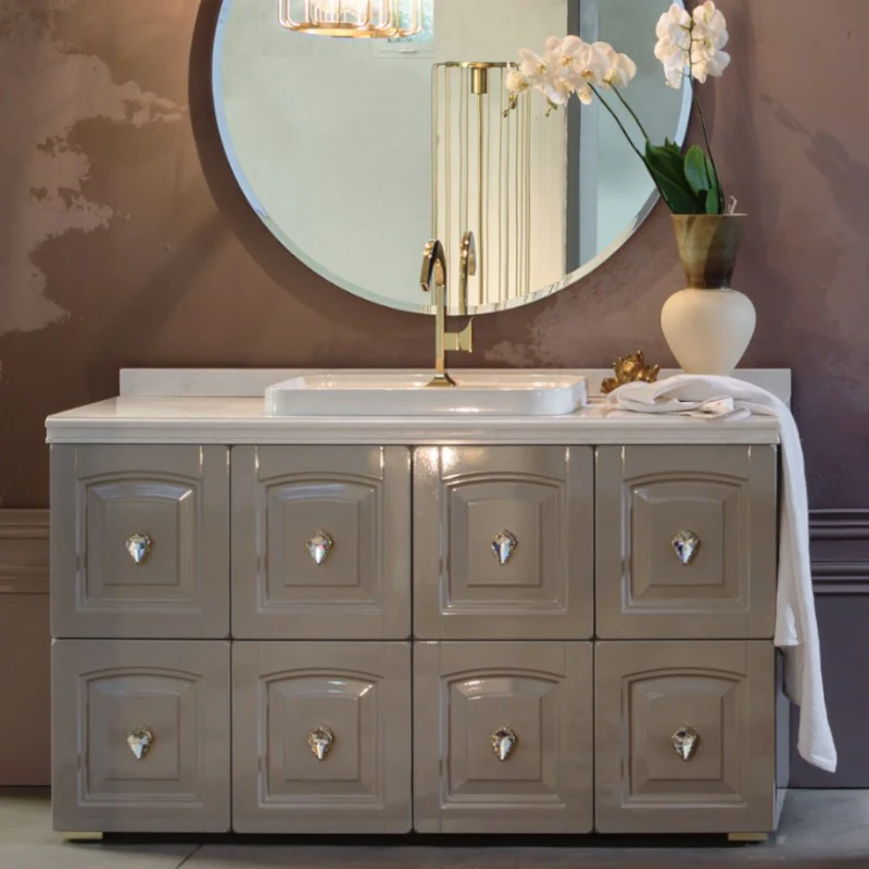 Dorian - Composizione Mobile Bagno a Terra Classico ed Elegante - Image 3